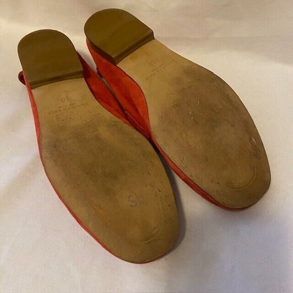 Kenneth Cole Red Soft Suede Mens 10 Dean Unlined Slip On Penny Loafer Shoes - Picture 5 of 6